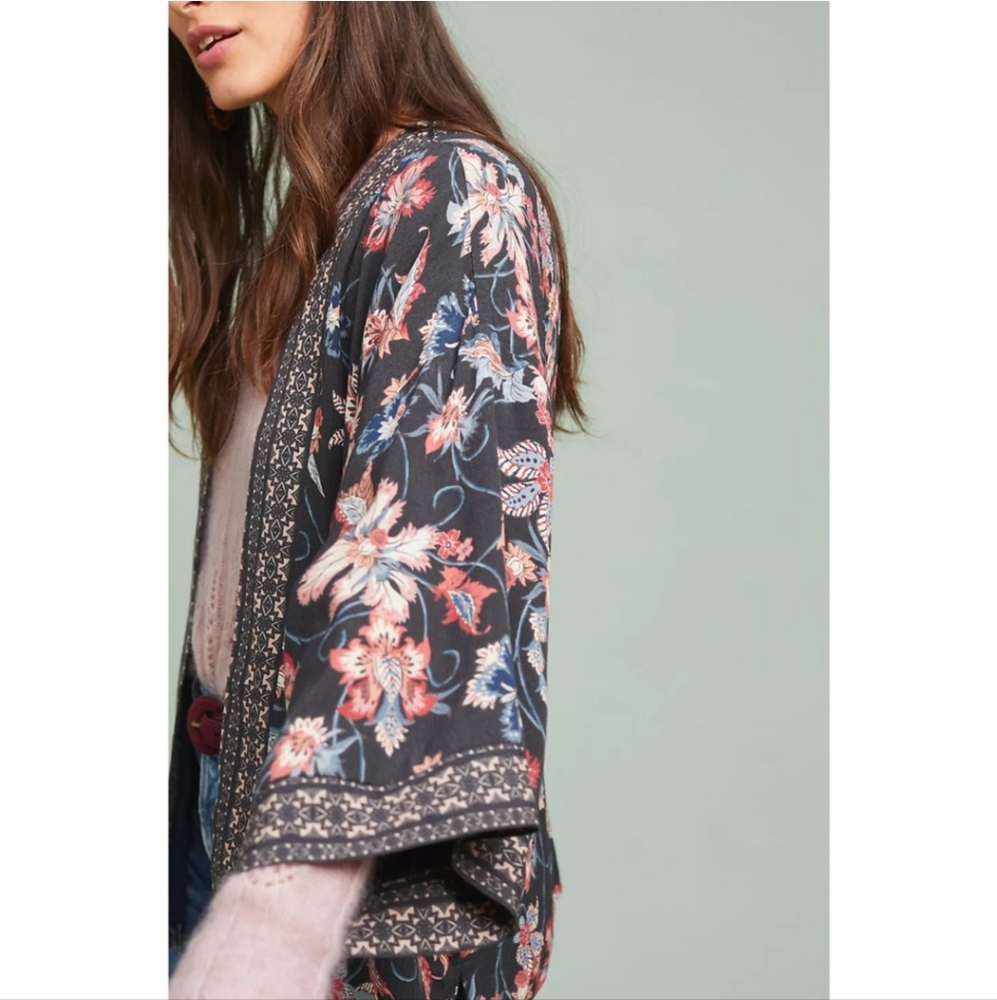 Anthropologie x Kachel Floral Kimono Boho Cardigan - One Size - Picture 13 of 14
